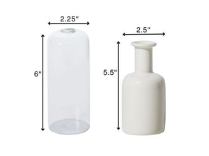 Pearl Ranunculus Bud Vase Set